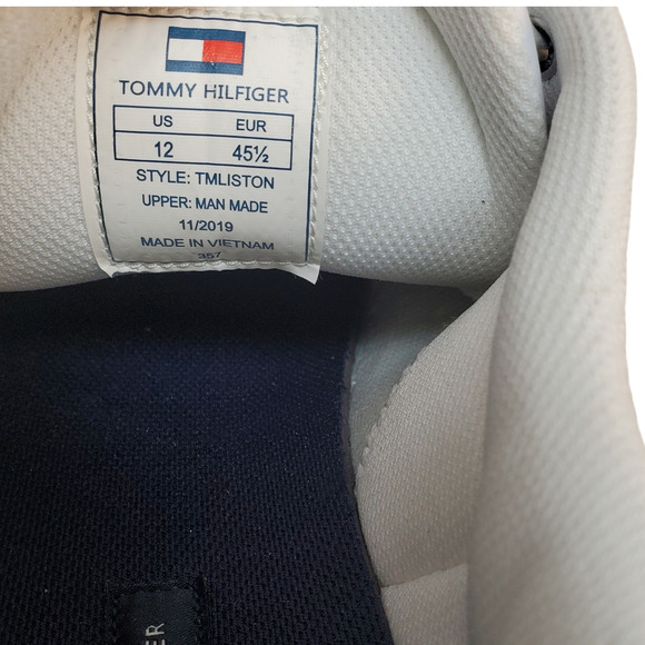 Tommy Hilfiger Men Casual Shoe Liston Cushioned Sneakers White 12M - Picture 6 of 6